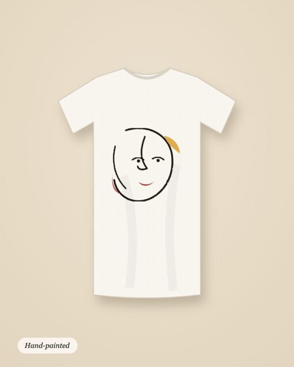 Line-Art Face Tee