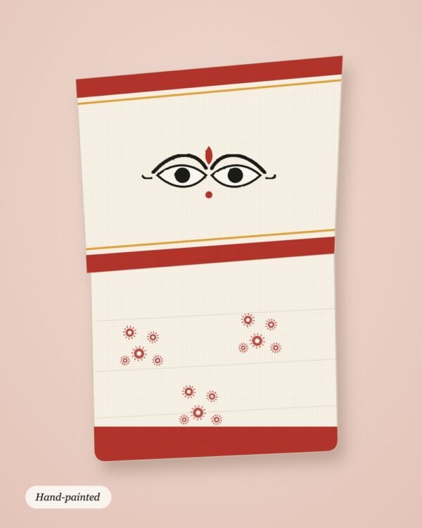 Maa Durga Eyes Tussar Saree