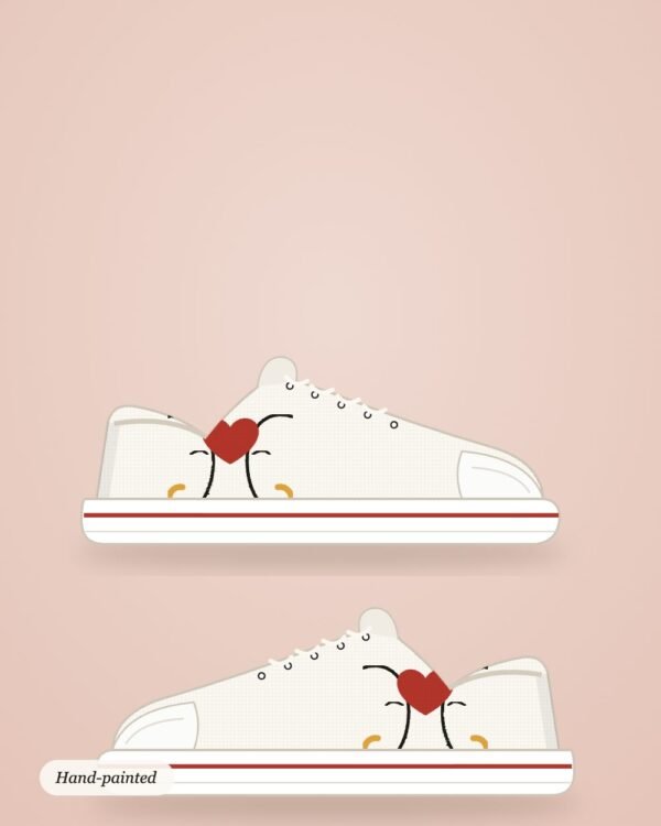 Two Hearts Couple Sneakers